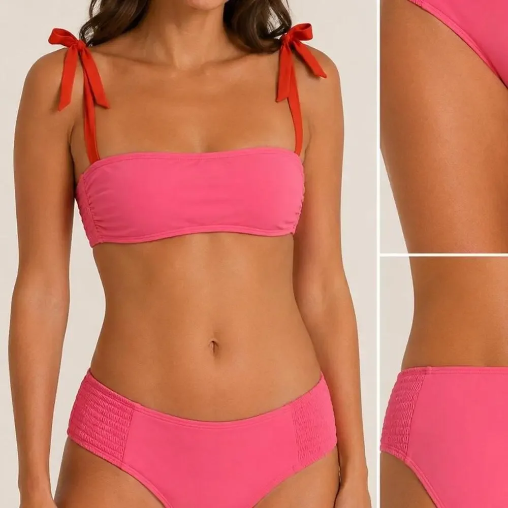 Kate spade colorblock bandeau bikini